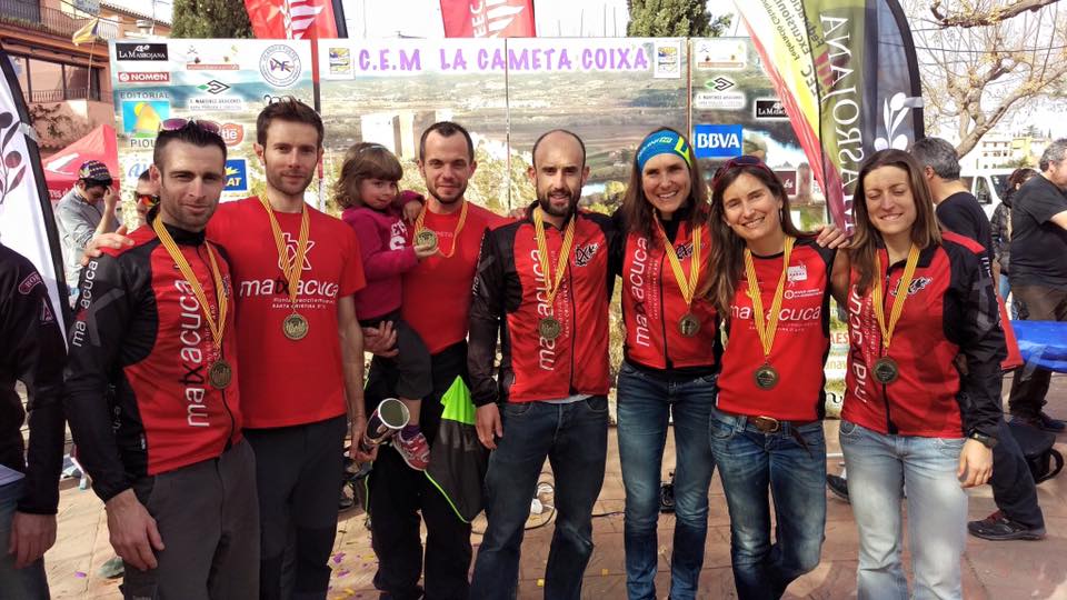 D'esquerra a dreta: Eduard Hernandez, Diego Arroyo, Jaume Quintana, Roberto Sancho, Marta Molist, Paloma Lobera, Alba Segura